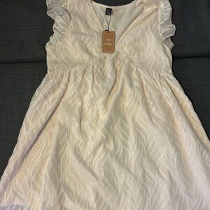 NWT Cream Textured Dress